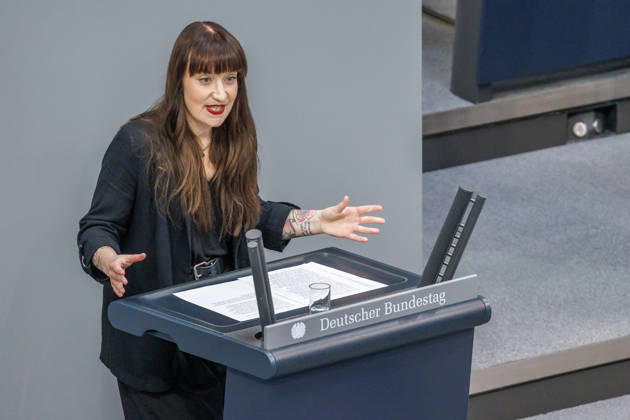 Bundestag Heidi Reichinnek The Left in the German Bundestag on October 9, 2026, in Berlin, Berlin, Germany, Bundestag