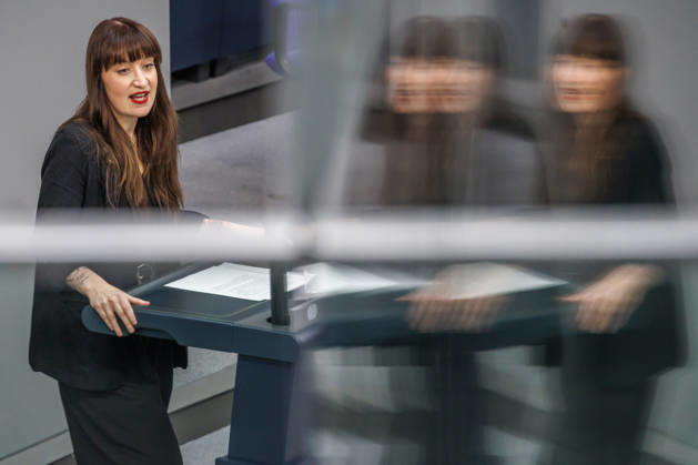Bundestag Heidi Reichinnek The Left in the German Bundestag on October 9, 2026, in Berlin, Berlin, Germany, Bundestag