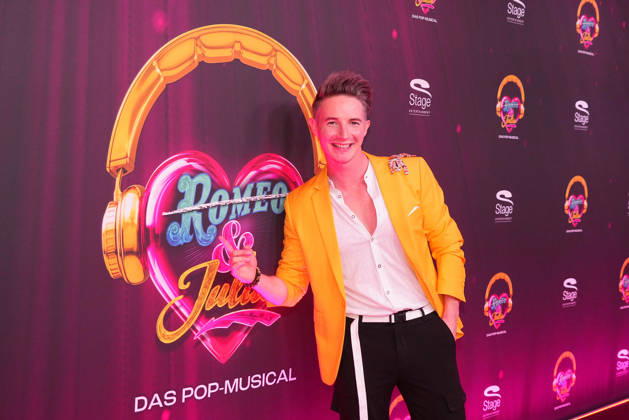 Damiano Maiolini at the premiere of the musical *JULIA* on October 8, 2026, at the Stage Palladium Theater in Stuttgart. Damiano Maiolini attends the Stuttgart premiere of the musical *JULIA* at the Stage Palladium Theater on October 8, 2026, in Stuttgart, Germany. The musical *JULIA* celebrates its premiere in Stuttgart.