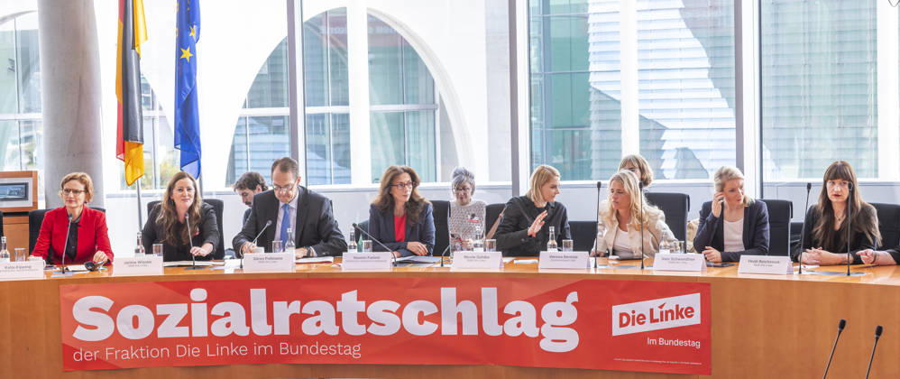 Social Policy Conference, EUR, Germany, Berlin, October 9, 2026 Janine Wissler, Sören Pellmann, Yasmin Fahimi (DGB), and Nicole Gohlke: Kickoff for the Social Council The Left Party parliamentary group in the Bundestag is hosting a conference on social security and solidarity across society, with participants from the political and civil society sectors