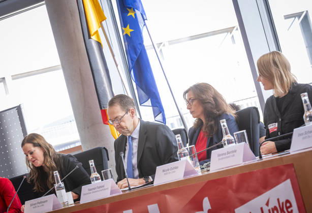 Social Policy Conference, EUR, Germany, Berlin, October 9, 2026 Janine Wissler, Sören Pellmann, Yasmin Fahimi (DGB), and Nicole Gohlke: Kickoff for the Social Council The Left Party parliamentary group in the Bundestag is hosting a conference on social security and solidarity across society, with participants from the political and civil society sectors