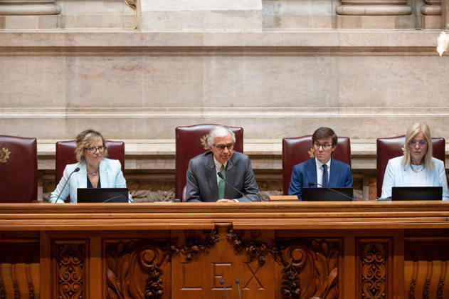 October 9, 2026, Lisbon, Lisbon, Portugal: Portuguese Parliament President JOSE PEDRO AGUIAR-BRANCO sits at the presiding desk during the fortnightly debate with the prime minister at the Assembleia da Republica in Lisbon, Portugal, on October 9, 2026. The parliamentary sitting combines government-accountability questioning with a subsequent preparatory debate for the European Council. Lisbon Portugal - ZUMAr238 20261009_zip_r238_003 Copyright: xRicardoxRochax