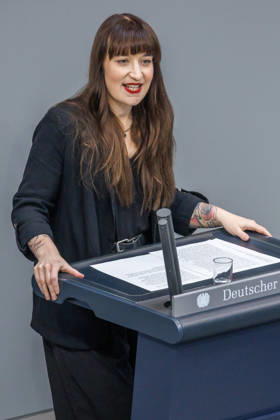 Bundestag Heidi Reichinnek The Left in the German Bundestag on October 9, 2026, in Berlin, Berlin, Germany, Bundestag
