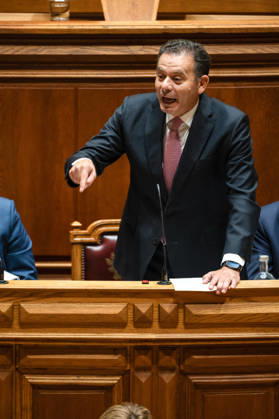 October 9, 2026, Lisbon, Lisbon, Portugal: Portuguese Prime Minister LUIS MONTENEGRO gestures while speaking during a parliamentary debate at the Assembleia da Republica in Lisbon, Portugal, on October 9, 2026. The sitting includes the fortnightly debate with the prime minister, followed by a debate preparing Portugal s position for the European Council. Lisbon Portugal - ZUMAr238 20261009_zip_r238_009 Copyright: xRicardoxRochax