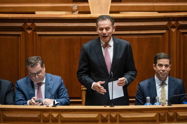 October 9, 2026, Lisbon, Lisbon, Portugal: Portuguese Prime Minister LUIS MONTENEGRO speaks while holding papers and gesturing from the government bench during a fortnightly parliamentary debate at the Assembleia da Republica in Lisbon, Portugal, on October 9, 2026. The government-accountability session was scheduled to be followed by a preparatory debate for the European Council. Lisbon Portugal - ZUMAr238 20261009_zip_r238_010 Copyright: xRicardoxRochax