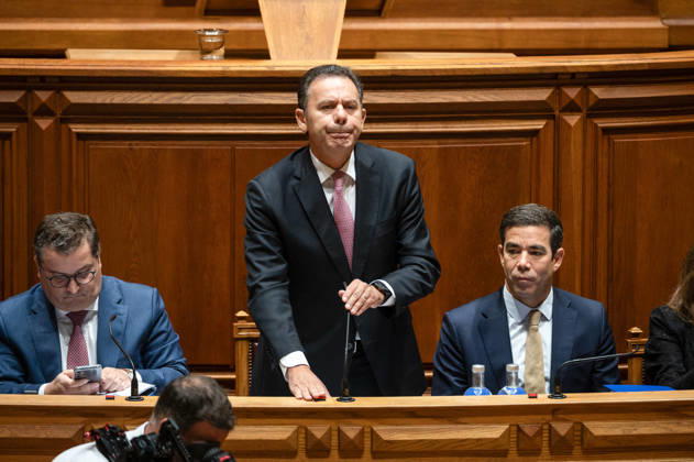 October 9, 2026, Lisbon, Lisbon, Portugal: Portuguese Prime Minister LUIS MONTENEGRO stands at the government bench during a fortnightly parliamentary debate at the Assembleia da Republica in Lisbon, Portugal, on October 9, 2026. The session includes government-accountability questioning, followed by a preparatory debate on the European Council. Lisbon Portugal - ZUMAr238 20261009_zip_r238_020 Copyright: xRicardoxRochax