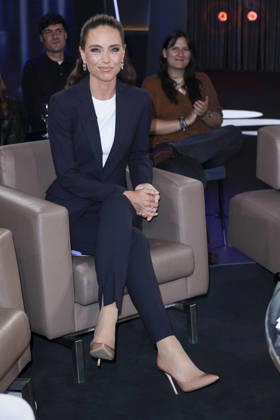 ABB TALK SHOW: Franca Lehfeldt, journalist and Lindner s wife, appears as a guest on the NDR talk show, broadcast from the NDR 3 studio on Friday, October 9, 2026, in Hamburg, Germany
