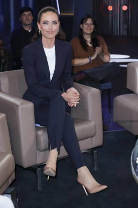 ABB TALK SHOW: Franca Lehfeldt, journalist and Lindner s wife, appears as a guest on the NDR talk show, broadcast from the NDR 3 studio on Friday, October 9, 2026, in Hamburg, Germany