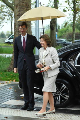 Ceremonial dedication of the new Luisen Gymnasium school building on October 9, 2026, in Düsseldorf: Her Majesty Queen Silvia of Sweden xRx