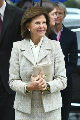 Ceremonial dedication of the new Luisen Gymnasium school building on October 9, 2026, in Düsseldorf: Her Majesty Queen Silvia of Sweden xRx