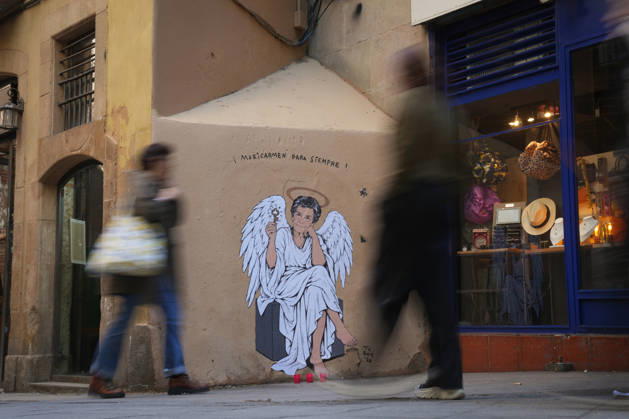 Maricarmen Forever, the new work by street artist TVBoy in Barcelona The work Maricarmen Forever by street artist TVBoy, as of October 9, 2026, in Barcelona, Catalonia, Spain. Street artist TVBoy has depicted Maricarmen with angel wings and a key in her hand, paying tribute to the elderly woman who was evicted from her apartment a few weeks ago following her death, with the phrase Maricarmen Forever OCTOBER 9, 2026 Barcelona Catalonia Barcelona Catalonia Spain  Copyright: xDavidxZorrakinox 7831546