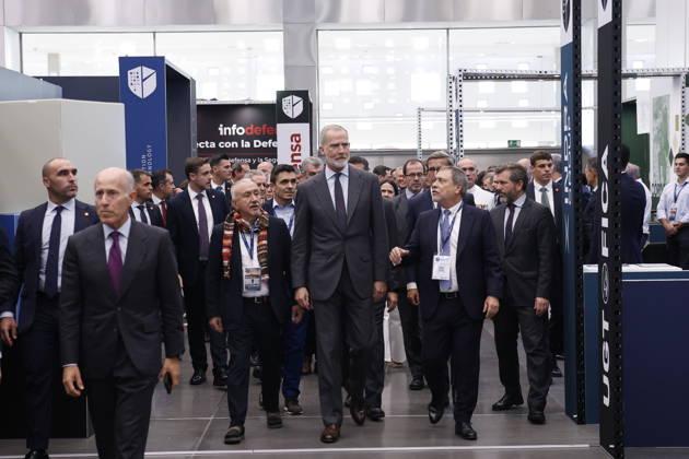 King Felipe VI Closes the Indudef 2026 Defense Industry Congress in Córdoba His Majesty King Felipe VI attends the closing ceremony of the Indudef 2026 Defense Industry Congress in Córdoba October 9, 2026, in Córdoba, Andalusia, Spain. Over the course of three days, Indudef has brought together companies in the defense, technology, and innovation sectors, in addition to panel discussions, professional meetings, and spaces designed to foster collaboration and networking. OCTOBER 9, 2026 Córdoba, Andalusia, Spain Córdoba, Andalusia, Spain Spain  Copyright: xMaderoxCuberox 7831681