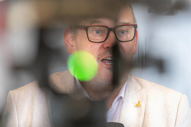 Martin Reichard (EUR), Germany, Berlin, October 9, 2026: Interview with Martin Reichard (AfD) regarding BMW s refusal to lease vehicles to the AfD in Saxony-Anhalt