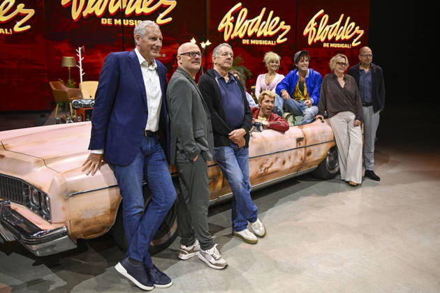 Flodder - De Musical Barneveld, 09 10 2026 : Flodder , De Musical presentation . Pix : Gert Verhulst, Tijl Dauwe, Dick Maas, Rian Gerritsen , William Spaaij , Shanna Slaap , Koen van der Molen , Anja Van Mensel , Wolter Lommerde . Credit : Peter De Smedt CC . Barneveld Netherlands  Copyright: xContentxCurationx PeterxDexSmedtx xCCx