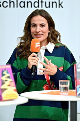 Frankfurt Book Fair 2026: Host Mona Ameziane on October 9, 2026, at the Frankfurt Book Fair 20261009MWI154079