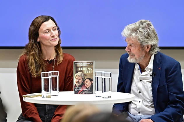 Frankfurt Book Fair 2026: Reinhold and Diane Messner on October 9, 2026, at the Frankfurt Book Fair 20261009MWI154376