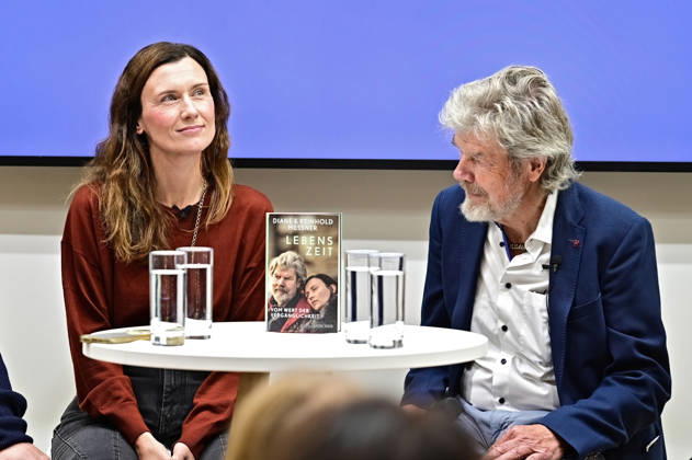 Frankfurt Book Fair 2026: Reinhold and Diane Messner on October 9, 2026, at the Frankfurt Book Fair 20261009MWI154378