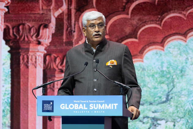 Conclusions and Closing Ceremony of the Global Summit Valletta Malta 2026 India’s Minister of Tourism, Gajendra Singh Shekhawat, during his remarks at the closing session of the Global Summit Valletta Malta 2026 on October 9, 2026, in Valletta, Malta. The Global Summit Valletta Malta 2026, is a leading international event focused on the travel and tourism sector that brings together representatives and professionals from various countries October 9, 2026 Francisco J Valletta, Malta Valletta, Malta Spain  Copyright: xFranciscoxJ.xOlmox 7831920