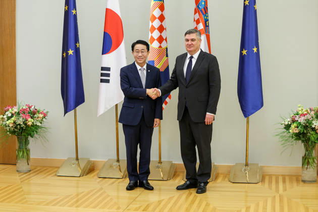 Croatian President Milanovic hosts South Korean parliament speaker Croatian President Zoran Milanovic hosted Cho Jeong-sik, Speaker of the National Assembly of the Republic of Korea, in Zagreb, Croatia on October 9, 2026. MatijaxHabljak PIXSELL