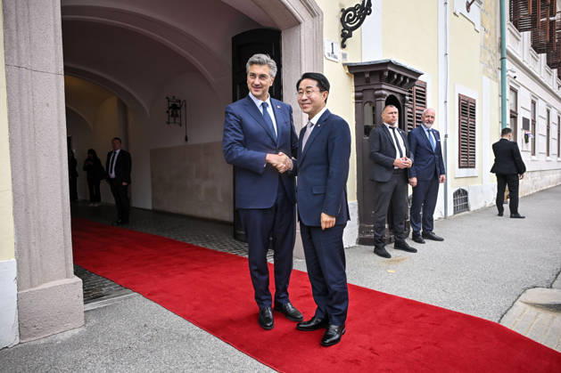 Croatian PM Plenkovic meets South Korean parliament speaker Croatian Prime Minister Andrej Plenkovic met with Cho Jeong-sik, Speaker of the National Assembly of the Republic of Korea, at the Banski dvori government headquarters in Zagreb, Croatia on October 9, 2026. NevaxZganec PIXSELL