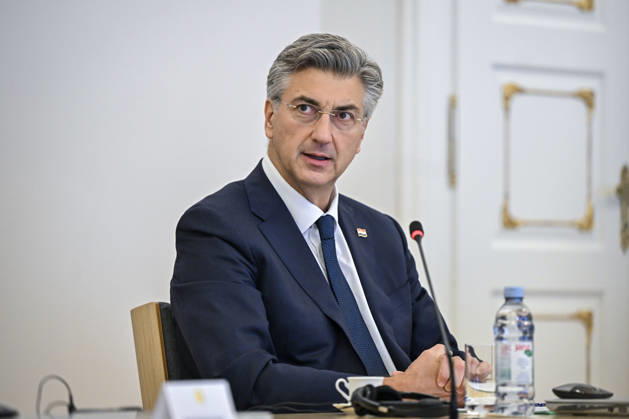 Croatian PM Plenkovic meets South Korean parliament speaker Croatian Prime Minister Andrej Plenkovic met with Cho Jeong-sik, Speaker of the National Assembly of the Republic of Korea, at the Banski dvori government headquarters in Zagreb, Croatia on October 9, 2026. NevaxZganec PIXSELL