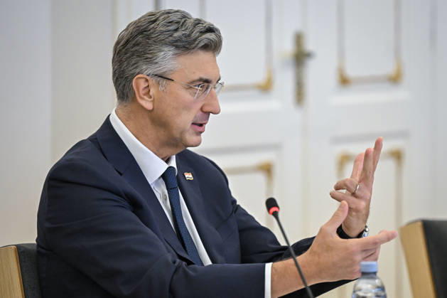 Croatian PM Plenkovic meets South Korean parliament speaker Croatian Prime Minister Andrej Plenkovic met with Cho Jeong-sik, Speaker of the National Assembly of the Republic of Korea, at the Banski dvori government headquarters in Zagreb, Croatia on October 9, 2026. NevaxZganec PIXSELL
