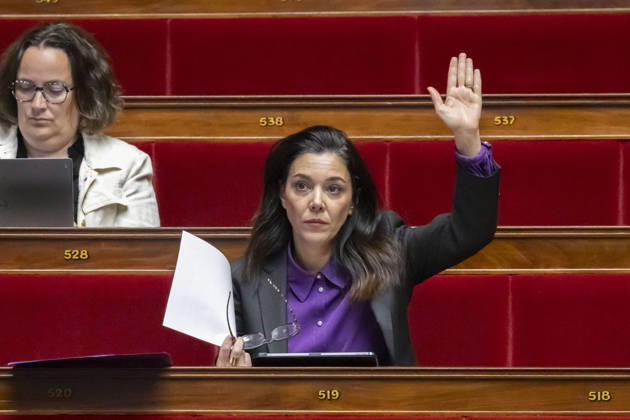 Paris, France le 9 Octobre, 2026 - Examen en seance a l assemblee nationale de la proposition de loi apportant une reponse integrale au phenomene des violences sexuelles et sexistes contre les femmes et les enfants - Sophia Chikirou POLITIQUE, ASSEMBLEE NATIONALE, EXAMEN DE LOI, LEGISLATIF, LOI INTEGRALE, VIOLENCES SEXUELLES Copyright: xVincentxIsorex