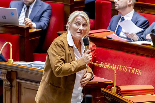 Paris, France le 9 Octobre, 2026 - Examen en seance a l assemblee nationale de la proposition de loi apportant une reponse integrale au phenomene des violences sexuelles et sexistes contre les femmes et les enfants - Stephanie Rist POLITIQUE, ASSEMBLEE NATIONALE, EXAMEN DE LOI, LEGISLATIF, LOI INTEGRALE, VIOLENCES SEXUELLES Copyright: xVincentxIsorex