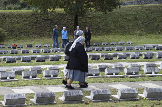 IPA89467076 - Longarone, October 9, 2026. The 63rd anniversary of the Vajont disaster at the Fortogna Cemetery Copyright: xGianxPaoloxPeronax xx IPA89467076
