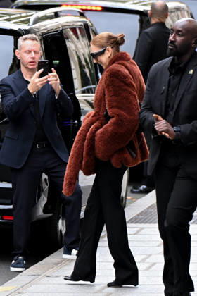 Céline Dion spent some time with her fans at the Royal Monceau Hotel in Paris, France, before heading to the event venue. Céline Dion spends time with fans before going to the venue, the Royal Monceau Hotel in Paris, France 460344 2026 10 09 PARIS France  Copyright: xL.Urmanx xStarfacex STAR_460344_006