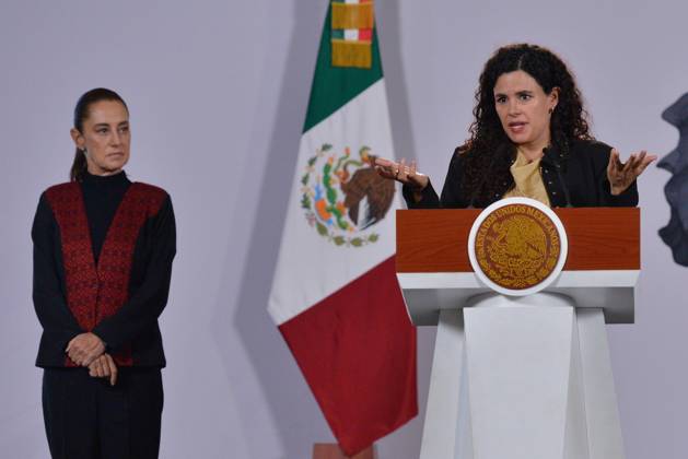 October 9, 2026: TO-45414-MEXICO , September 10, 2026. Luisa Mar& xed;a Alcalde, Legal Counsel to the Mexican Federal Executive, spoke about digital laws and national policy during the "People& 039;s Conference" at the National Palace in Mexico City. Clasos.com.mx. - ZUMAcs4_ 20261009_faa_cs4_019 Copyright: xJavierxLiraxOterox