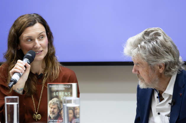 Reinhold Messner at the Frankfurt Book Fair, October 9, 2026. Legendary mountaineer Reinhold Messner and his wife, Diane Messner, will present their joint book *Lebenszeit: On the Value of Transience* at the 2026 Fran
