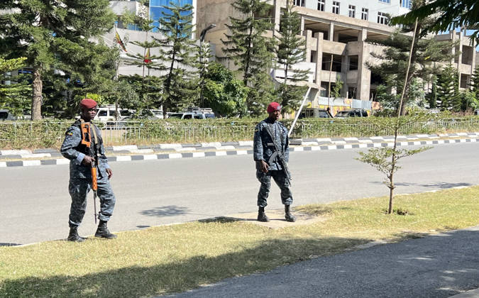 Ethiopian pro-government forces patrol streets of Mekelle MEKELLE, ETHIOPIA - OCTOBER 09 : Pro-government Ethiopian forces patrol the streets after regaining control of the regional capital following the withdrawal of the Tigray People s Liberation Front (TPLF) forces, in Tigray region, Ethiopia on October 09, 2026. Stringer Anadolu Mekelle Ethiopia. Editorial use only. Please get in touch for any other usage. Copyright: x2026xAnadoluxStringerx