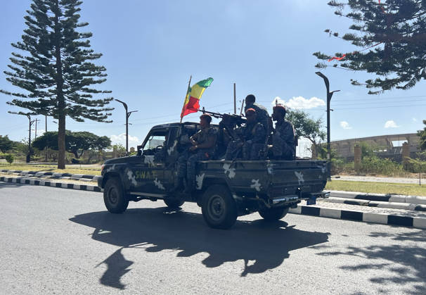 Ethiopian pro-government forces patrol streets of Mekelle MEKELLE, ETHIOPIA - OCTOBER 09 : Pro-government Ethiopian forces patrol the streets after regaining control of the regional capital following the withdrawal of the Tigray People s Liberation Front (TPLF) forces, in Tigray region, Ethiopia on October 09, 2026. Stringer Anadolu Mekelle Ethiopia. Editorial use only. Please get in touch for any other usage. Copyright: x2026xAnadoluxStringerx