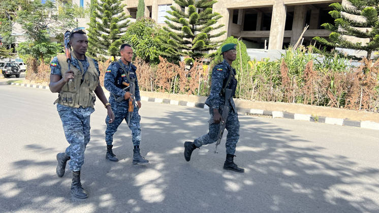 Ethiopian pro-government forces patrol streets of Mekelle MEKELLE, ETHIOPIA - OCTOBER 09 : Pro-government Ethiopian forces patrol the streets after regaining control of the regional capital following the withdrawal of the Tigray People s Liberation Front (TPLF) forces, in Tigray region, Ethiopia on October 09, 2026. Stringer Anadolu Mekelle Ethiopia. Editorial use only. Please get in touch for any other usage. Copyright: x2026xAnadoluxStringerx