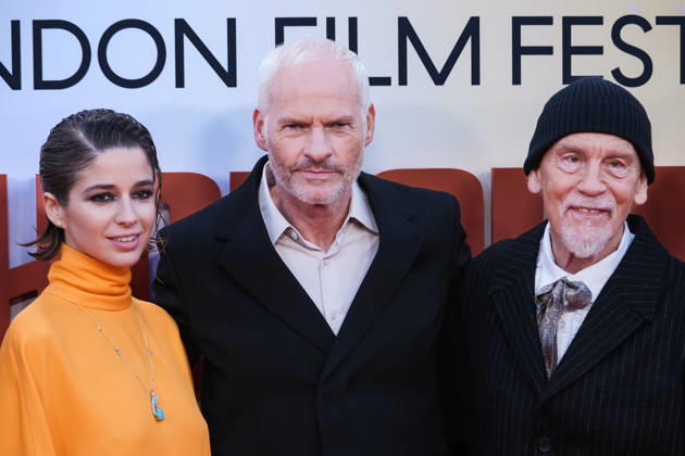 Premiere Of Wild Horse Nine on Friday 9 October 2026 Mariana Di Girolamo, Martin Mcdonagh, John Malkovich attends the red carpet for Premiere Of Wild Horse Nine screening during the London Film Festival 2026 on Friday 9 October 2026 at Royal Festival Hall, London. ., Credit:Julie Edwards Avalon Copyright: xJuliexEdwardsx xAvalonx 1141826727