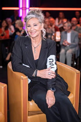 MDR Riverboat singer Claudia Jung during the taping of the MDR talk show Riverboat on October 9, 2026, at Mediacity Leipzig 20261009SFL0014
