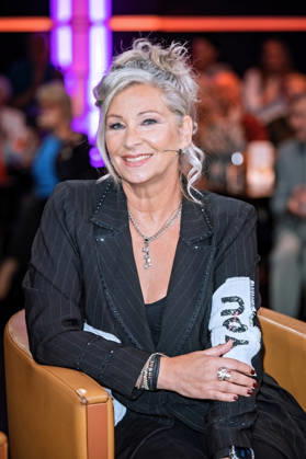 MDR Riverboat singer Claudia Jung during the taping of the MDR talk show Riverboat on October 9, 2026, at Mediacity Leipzig 20261009SFL0015