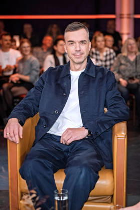 MDR Riverboat podcaster Mathias Hielscher during the taping of the MDR talk show Riverboat on October 9, 2026, at Mediacity Leipzig 20261009SFL0040