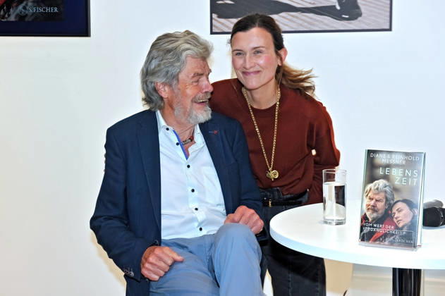 Frankfurt Book Fair 2026: Reinhold and Diane Messner on October 9, 2026, at the Frankfurt Book Fair 20261009MWI154479