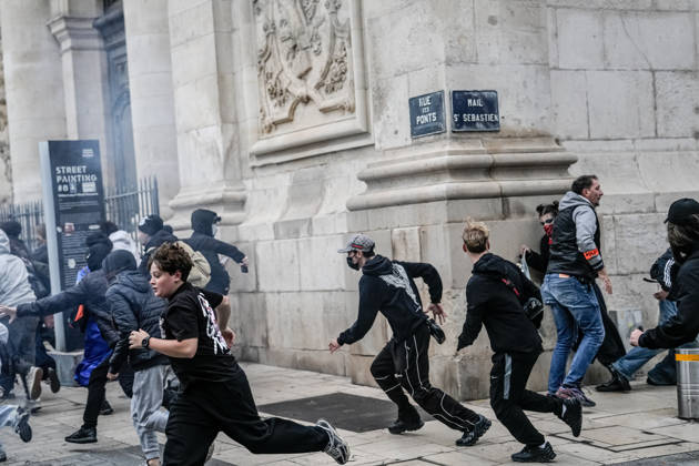 Brief clashes erupt during student gathering in Nancy NANCY, FRANCE - OCTOBER 9: A small group of students gather as brief confrontations occur following tensions at the scene. in Nancy, France, on October 9, 2026. Mohamad Saeed Anadolu Nancy France. Editorial use only. Please get in touch for any other usage.  Copyright: x2026xAnadoluxMohamadxSaeedx