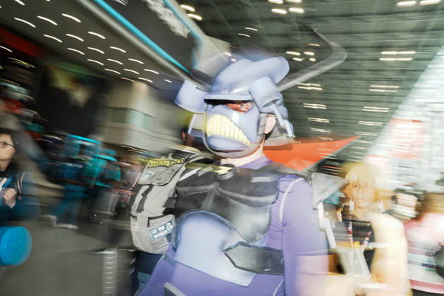 October 9, 2026, New York, New York, USA: Scenes of people in cosplay at the 2026 New York Comic Con at the Javits Center on October 9, 2026 in New York. New York USA - ZUMAb148 20261009_zap_b148_055 Copyright: xBryanxSmithx