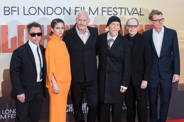 Wild Horse Nine Premiere at BFI London Film Festival LONDON, UNITED KINGDOM - OCTOBER 09: (L-R) Sam Rockwell, Mariana Di Girolamo, Martin McDonagh, John Malkovich, Steve Buscemi and Graham Broadbent attend the premiere of Wild Horse Nine during the 70th BFI London Film Festival at the Royal Festival Hall in London, United Kingdom on October 09, 2026. Wiktor Szymanowicz Anadolu London United Kingdom. Editorial use only. Please get in touch for any other usage. Copyright: x2026xAnadoluxWiktorxSzymanowiczx