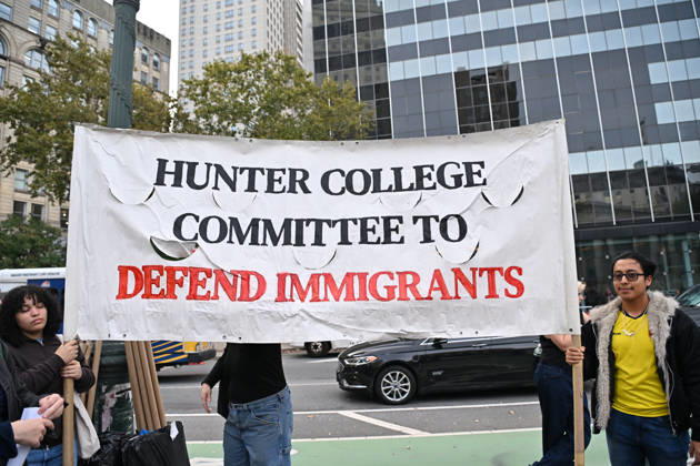 Protesters rally after ICE shooting of New York man in car with child inside NEW YORK, UNITED STATES - OCTOBER 9: A massive protest takes place at Foley Square , demanding the withdrawal of ICE from the city in New York, United States on October 9, 2026. The demonstration follows an incident yesterday in the Bronx where an ICE officer shot Oscar Belgal, a Dominican Republic national, in the neck while he was driving with a 5-year-old child in the vehicle. Waleed Zein Anadolu New York United States. Editorial use only. Please get in touch for any other usage. Copyright: x2026xAnadoluxWaleedxZeinx
