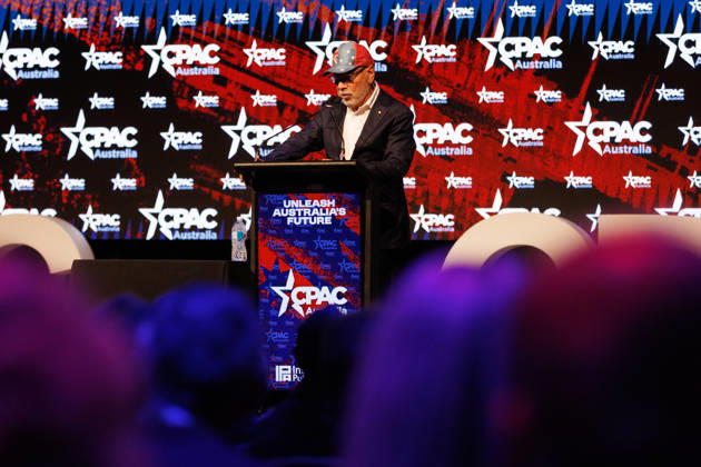 CPAC NATIONAL CONFERENCE 2026, Warren Mundine speaks during the 2026 Conservative Political Action Network (CPAC) national conference at the Royal International Convention Centre in Brisbane, Saturday, October 10, 2026. ( NO ARCHIVING BRISBANE QUEENSLAND Australia Copyright: xRUSSELLxFREEMANx 20261010110588747684