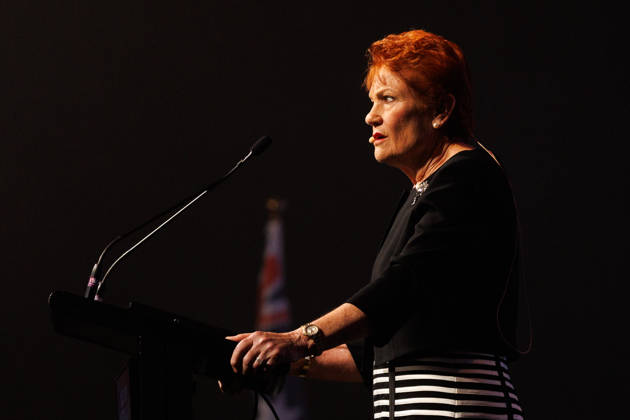 CPAC NATIONAL CONFERENCE 2026, One Nation leader Pauline Hanson speaks during the 2026 Conservative Political Action Network (CPAC) national conference at the Royal International Convention Centre in Brisbane, Saturday, October 10, 2026. ( NO ARCHIVING BRISBANE QUEENSLAND Australia Copyright: xRUSSELLxFREEMANx 20261010166105803144
