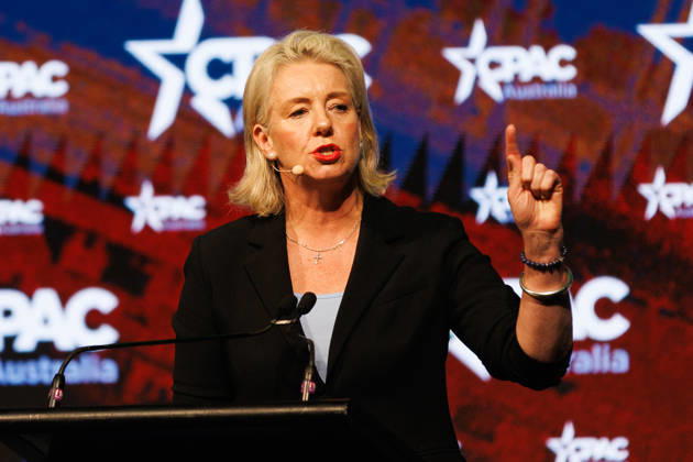 CPAC NATIONAL CONFERENCE 2026, Nationals Senator Bridget McKenzie speaks during the 2026 Conservative Political Action Network (CPAC) national conference at the Royal International Convention Centre in Brisbane, Saturday, October 10, 2026. ( NO ARCHIVING BRISBANE QUEENSLAND Australia  Copyright: xRUSSELLxFREEMANx 20261010127813757758