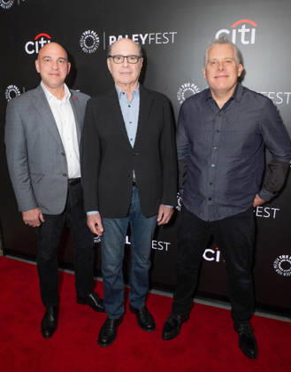 October 9, 2026, Bronx, New York, USA: Marcos Siega, Clyde Phillips, and Scott Reynolds attend screening of Paramount+ Dexter: Resurrection during PaleyFest NY at Paley Center for Media in New York, NY on October 9, 2026. Bronx USA - ZUMAr339 20261009_znp_r339_024 Copyright: xLevxRadinx