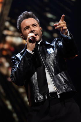 Shane Filan of Westlife performs at The O2, London as part of Westlife™s 25th Anniversary Tour on October 9, 2026. LONDON, ENGLAND - OCTOBER 9: Shane Filan of Westlife performs at The O2, London as part of Westlife™s 25th Anniversary Tour on October 9, 2026., Credit:Pupat Chenaksara Avalon UK, London  Copyright: xPupatxChenaksarax xAvalonx 1141878040