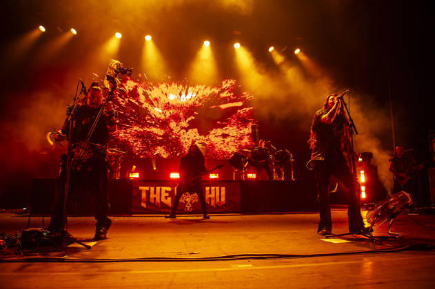 The Hu at O2 Academy Brixton 09 10 2026 Mongolian folk metal band The Hu perform live on stage at O2 Academy Brixton in London on 9th October 2026 as part of The Hu - Warrior Chant Tour., Credit:Zoran Veselinovic B4859 Avalon UK, London, O2 Academy Brixton Copyright: xZoranxVeselinovicx xB4859x xAvalonx 1141923521